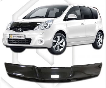 Дефлектор капота (левый руль) CA-Plastic Nissan (Нисан) Note (Нот)  1 (2008-2013) 1 E11 рестайлинг