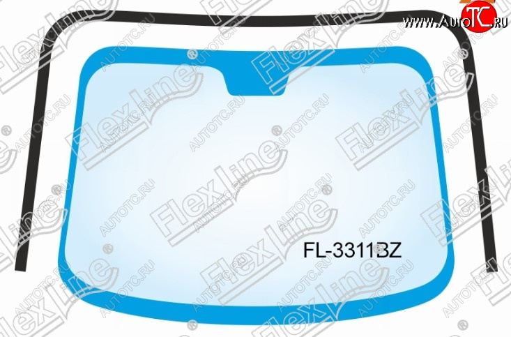 2 079 р. Молдинг лобового стекла FlexLine Nissan Note 1 E11 рестайлинг (2008-2013)  с доставкой в г. Горно‑Алтайск