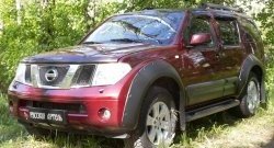 7 749 р. Молдинги дверей RA (широкие, комплект) Nissan Pathfinder R51 дорестайлинг (2004-2007) (Поверхность глянец (под окраску), Неокрашенные)  с доставкой в г. Горно‑Алтайск. Увеличить фотографию 2