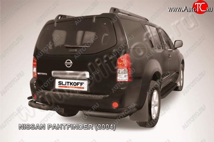 8 699 р. Уголки d76+d42 двойные Nissan Pathfinder R51 дорестайлинг (2004-2007) (Цвет: серебристый)  с доставкой в г. Горно‑Алтайск