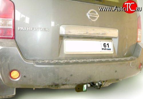 5 699 р. Фаркоп Лидер Плюс (до 1200 кг) Nissan Pathfinder R51 дорестайлинг (2004-2007) (Без электропакета)  с доставкой в г. Горно‑Алтайск