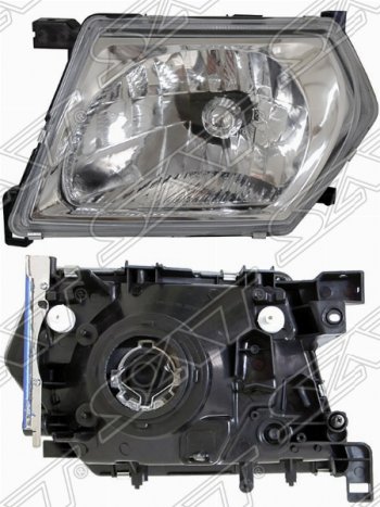 Левая фара передняя SAT (евросвет) Nissan Patrol  5 (2001-2004) Y61 1-ый рестайлинг