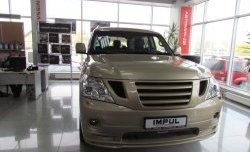 64 549 р. Накладка на передний бампер Impul Nissan Patrol 6 Y62 дорестайлинг (2010-2014) (Неокрашенная)  с доставкой в г. Горно‑Алтайск. Увеличить фотографию 12