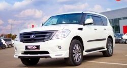 38 499 р. Решётка радиатора Impul V2 Nissan Patrol 6 Y62 дорестайлинг (2010-2014) (Неокрашенная)  с доставкой в г. Горно‑Алтайск. Увеличить фотографию 3