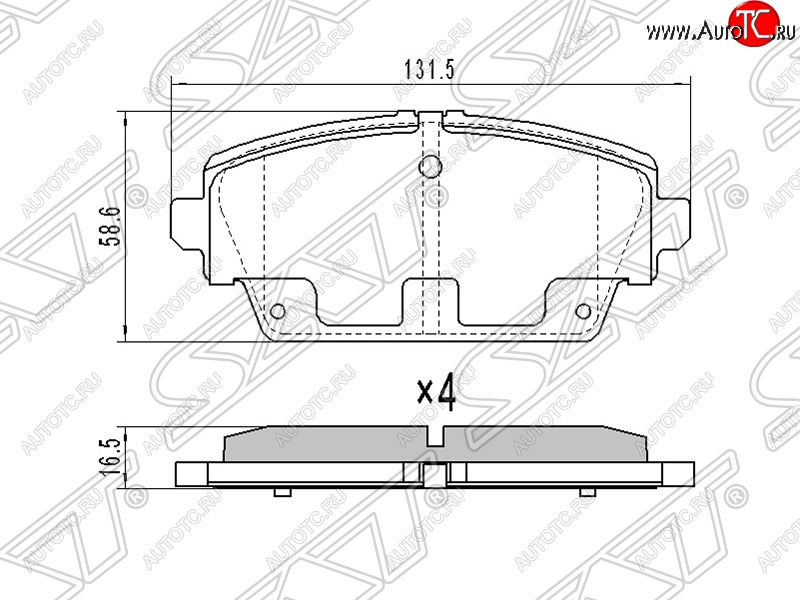 1 399 р. Колодки тормозные SAT (передние, 1.6/1.8)  Nissan Primera ( 3 седан,  3 универсал) - Tino  с доставкой в г. Горно‑Алтайск