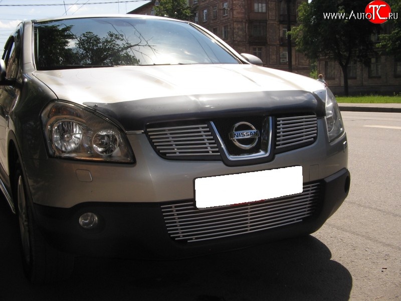 4 799 р. Декоративная вставка воздухозаборника Berkut Nissan Qashqai 1 дорестайлинг (2007-2010)  с доставкой в г. Горно‑Алтайск