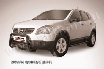 16 899 р. Кенгурятник d57 низкий Nissan Qashqai 1 дорестайлинг (2007-2010) (Цвет: серебристый)  с доставкой в г. Горно‑Алтайск. Увеличить фотографию 1