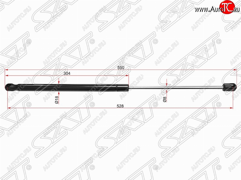 699 р. Газовый упор крышки багажника SAT  Nissan Qashqai  2 (2017-2022) J11 рестайлинг  с доставкой в г. Горно‑Алтайск