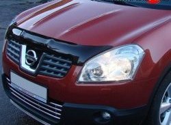 3 299 р. Дефлектор капота NovLine Nissan Qashqai +2 1 J10 дорестайлинг (2008-2010)  с доставкой в г. Горно‑Алтайск. Увеличить фотографию 1