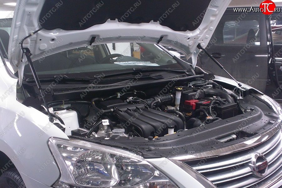 2 199 р. Газовые упоры капота Berkut Nissan Sentra 7 B17 (2014-2017)  с доставкой в г. Горно‑Алтайск