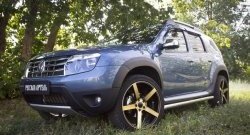 5 349 р. Накладки колесных арок RA (короткие, комплект) Renault Duster HS дорестайлинг (2010-2015) (Поверхность шагрень)  с доставкой в г. Горно‑Алтайск. Увеличить фотографию 3