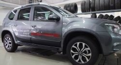 3 899 р. Накладки дверей RA (комплект)  Nissan Terrano  D10 (2013-2022) дорестайлинг, рестайлинг (Поверхность шагрень)  с доставкой в г. Горно‑Алтайск. Увеличить фотографию 3