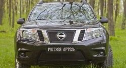 2 199 р. Защитная сетка решетки переднего бампера РА Nissan Terrano D10 рестайлинг (2016-2022)  с доставкой в г. Горно‑Алтайск. Увеличить фотографию 3