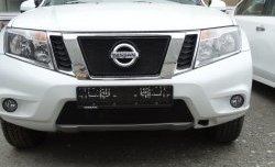 1 469 р. Нижняя сетка на бампер Russtal (черная) Nissan Terrano D10 рестайлинг (2016-2022)  с доставкой в г. Горно‑Алтайск. Увеличить фотографию 2