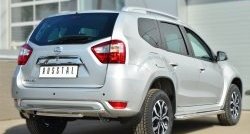 17 649 р. Защита заднего бампера (2 трубы Ø42 мм, нержавейка) SLITKOFF Nissan Terrano D10 дорестайлинг (2013-2016)  с доставкой в г. Горно‑Алтайск. Увеличить фотографию 4