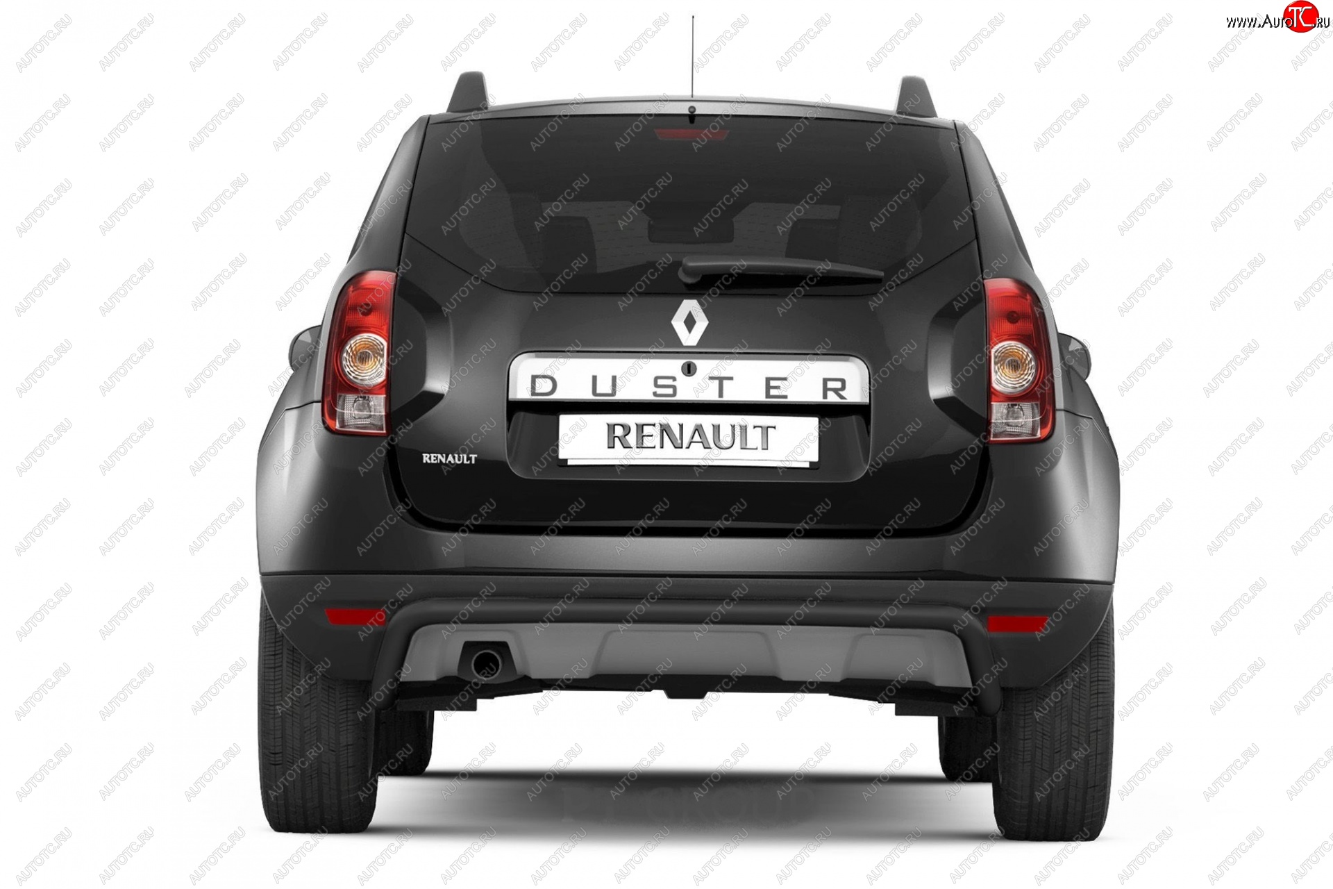 4 299 р. Защита заднего бампера Petroil Tuning (d51) Renault Duster HS рестайлинг (2015-2021) (Сталь с полимерным покрытием, цвет: Серебристый (Искра))  с доставкой в г. Горно‑Алтайск