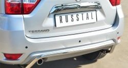 15 499 р. Защита заднего бампера (Ø42 мм волна, нержавейка) SLITKOFF Nissan Terrano D10 дорестайлинг (2013-2016)  с доставкой в г. Горно‑Алтайск. Увеличить фотографию 2