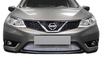 Защитная сетка радиатора Russtal Nissan Tiida 2 хэтчбек C13 дорестайлинг (2015-2016)