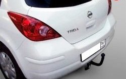 6 999 р. Фаркоп (хетчбек) Лидер Плюс Nissan Tiida 1 хэтчбек C11 рестайлинг (2010-2014) (Без электропакета)  с доставкой в г. Горно‑Алтайск. Увеличить фотографию 2