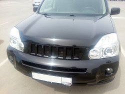 7 299 р. Решетка радиатора GENEFIELD Nissan X-trail 2 T31 дорестайлинг (2007-2011) (Неокрашенная)  с доставкой в г. Горно‑Алтайск. Увеличить фотографию 2