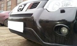 Нижняя сетка на бампер Russtal Nissan X-trail 2 T31 рестайлинг (2010-2015)