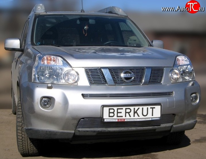 6 299 р. Декоративная вставка решетки радиатора T31 Berkut Nissan X-trail 2 T31 рестайлинг (2010-2015)  с доставкой в г. Горно‑Алтайск