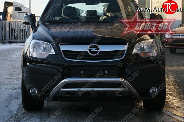 10 799 р. Защита переднего бампера Souz-96 (d60) Opel Antara (2006-2010)  с доставкой в г. Горно‑Алтайск