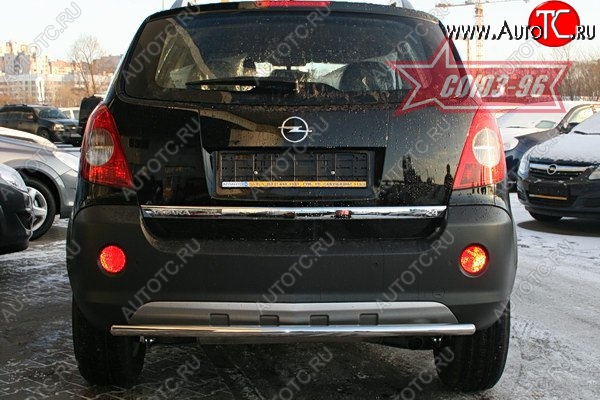 9 179 р. Защита заднего бампера Souz-96 (d42) Opel Antara (2006-2010)  с доставкой в г. Горно‑Алтайск