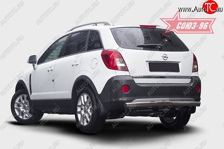 13 994 р. Защита заднего бампера из овальной трубы Souz-96 (в 76х42) Opel Antara рестайлинг (2010-2015)  с доставкой в г. Горно‑Алтайск