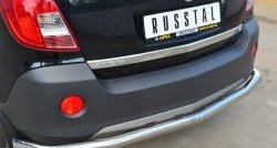 18 599 р. Одинарная защита заднего бампера из трубы диаметром 63 мм SLITKOFF Opel Antara рестайлинг (2010-2015)  с доставкой в г. Горно‑Алтайск. Увеличить фотографию 2