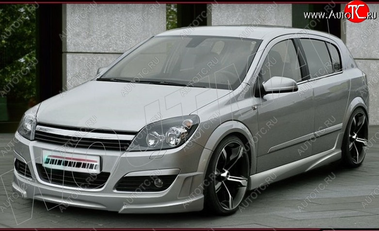 13 399 р. Пороги накладки ST Opel Astra H хэтчбек 5дв дорестайлинг (2004-2007)  с доставкой в г. Горно‑Алтайск