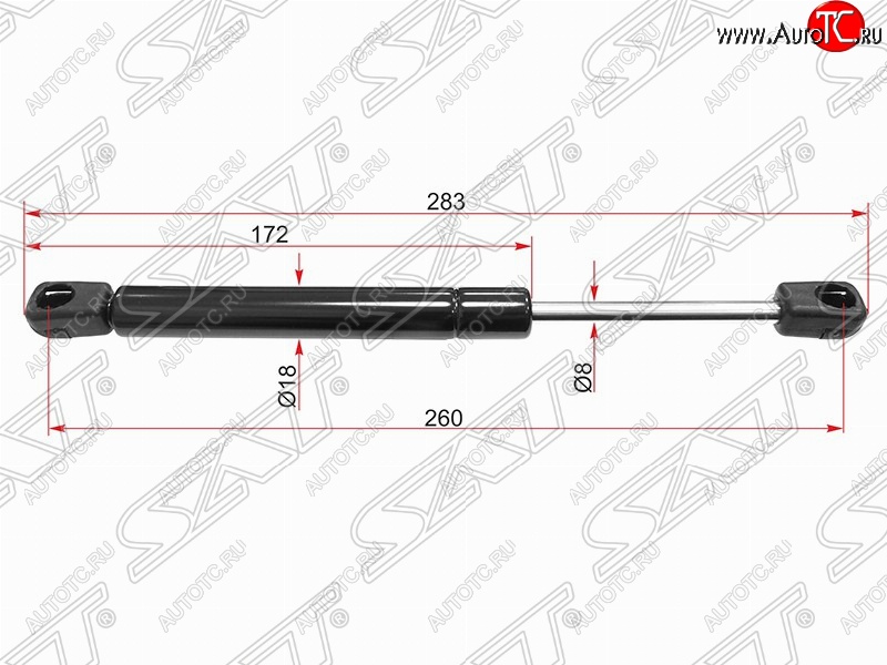 569 р. Газовый упор крышки багажника SAT  Opel Astra  H (2004-2015) седан дорестайлинг, универсал рестайлинг, хэтчбек 5дв рестайлинг  с доставкой в г. Горно‑Алтайск