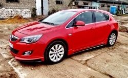 5 249 р. Пороги накладки Sport Opel Astra J хэтчбек 5 дв.  рестайлинг (2012-2017) (Неокрашенные)  с доставкой в г. Горно‑Алтайск. Увеличить фотографию 3