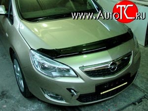 4 599 р. Дефлектор капота NovLine  Opel Astra  J (2009-2017) хэтчбек 5 дв. дорестайлинг, хэтчбек 5 дв.  рестайлинг  с доставкой в г. Горно‑Алтайск