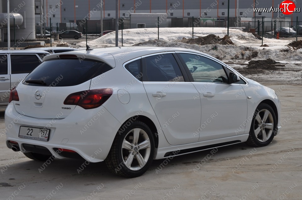 5 499 р. Пороги накладки RIEGER Opel Astra J хэтчбек 5 дв. дорестайлинг (2009-2012) (Неокрашенные)  с доставкой в г. Горно‑Алтайск