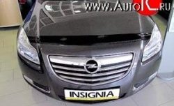 599 р. Дефлектор капота NovLine Opel Insignia A дорестайлинг седан (2008-2013)  с доставкой в г. Горно‑Алтайск. Увеличить фотографию 1