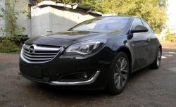 1 469 р. Сетка на бампер (рестайлинг) Russtal (черная) Opel Insignia A рестайлинг седан (2013-2017)  с доставкой в г. Горно‑Алтайск. Увеличить фотографию 2