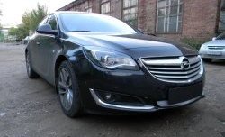 1 539 р. Сетка на бампер (рестайлинг) Russtal (хром) Opel Insignia A универсал рестайлинг (2013-2017)  с доставкой в г. Горно‑Алтайск. Увеличить фотографию 2