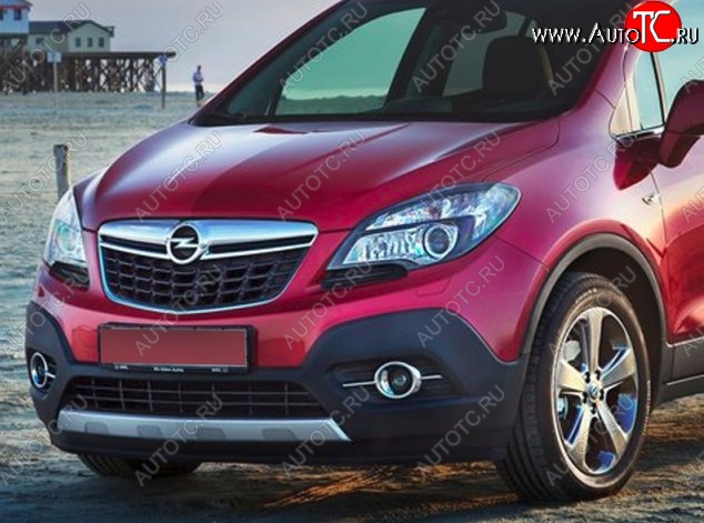 17 299 р. Накладка на передний бампер CT Opel Mokka  дорестайлинг (2012-2016) (Неокрашенная)  с доставкой в г. Горно‑Алтайск