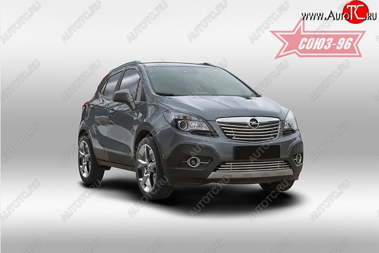 6 884 р. Декоративный элемент решетки радиатора Souz-96 (d16) Opel Mokka  дорестайлинг (2012-2016)  с доставкой в г. Горно‑Алтайск