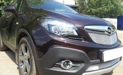 1 539 р. Сетка в решетку радиатора Russtal  Opel Mokka (2012-2016)  дорестайлинг (хром)  с доставкой в г. Горно‑Алтайск. Увеличить фотографию 2