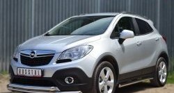 17 999 р. Защита переднего бампера (2 трубыØ63 мм, нержавейка) SLITKOFF  Opel Mokka (2012-2016)  дорестайлинг  с доставкой в г. Горно‑Алтайск. Увеличить фотографию 4