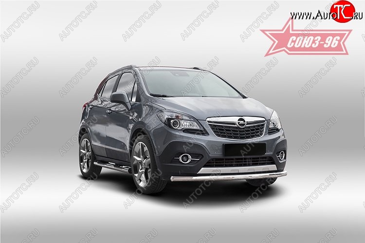 15 254 р. Защита переднего бампера одинарная Souz-96 (d60) Opel Mokka  дорестайлинг (2012-2016)  с доставкой в г. Горно‑Алтайск