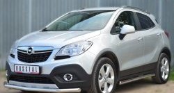 15 549 р. Одинарная защита переднего бампера диаметром 63 мм SLITKOFF  Opel Mokka (2012-2016)  дорестайлинг  с доставкой в г. Горно‑Алтайск. Увеличить фотографию 4