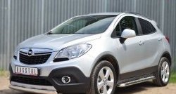 14 949 р. Защита переднего бампера (Ø75х42 мм, нержавейка) Russtal Opel Mokka  дорестайлинг (2012-2016)  с доставкой в г. Горно‑Алтайск. Увеличить фотографию 4