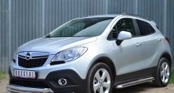 24 649 р. Широкая защита порогов SLITKOFF Opel Mokka  дорестайлинг (2012-2016)  с доставкой в г. Горно‑Алтайск. Увеличить фотографию 4