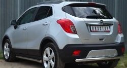 13 449 р. Одинарная защита заднего бампера из трубы диаметром 63 мм SLITKOFF  Opel Mokka (2012-2016)  дорестайлинг  с доставкой в г. Горно‑Алтайск. Увеличить фотографию 4