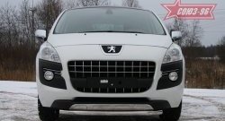 14 309 р. Одинарная защита переднего бампера диаметром трубы 60 мм Souz-96 Peugeot 3008 дорестайлинг (2009-2013)  с доставкой в г. Горно‑Алтайск. Увеличить фотографию 2