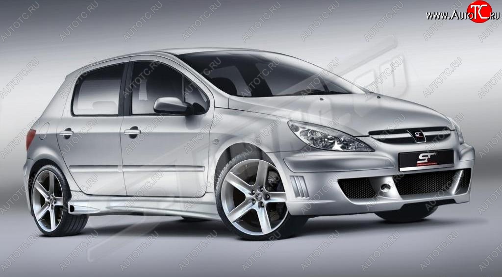 26 599 р. Передний бампер ST Peugeot 307 универсал дорестайлинг (2001-2005)  с доставкой в г. Горно‑Алтайск