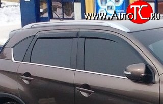 999 р. Комплект дефлекторов окон (ветровиков) 4 шт. Russtal Peugeot 4008 (2012-2017)  с доставкой в г. Горно‑Алтайск